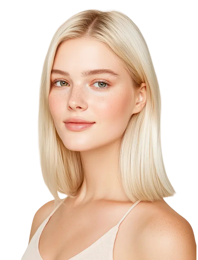 Freckled Blonde Portrait
